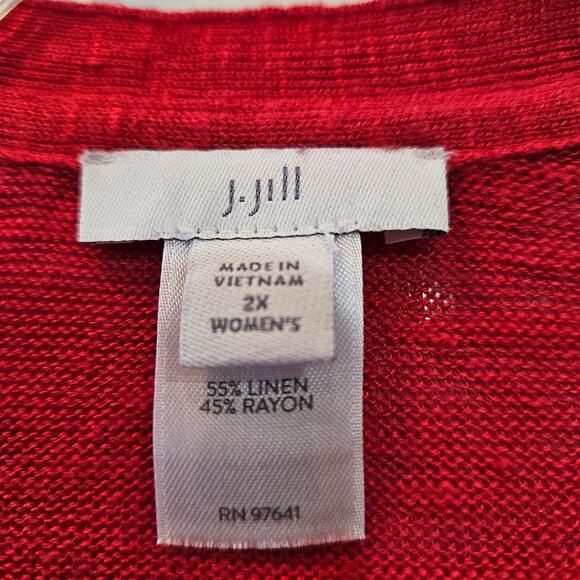 Women's J Jill 3 Button Cardigan Size 2X - Picture 2 of 9